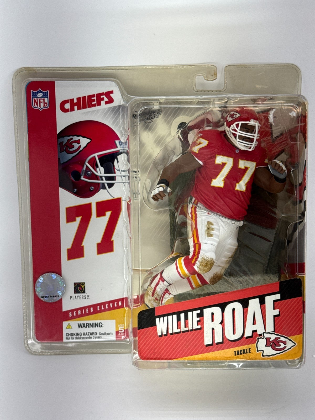 McFarlane NFL Series 11 Willie Roaf Kansas City Chiefs #77 HOF Tackle Debut