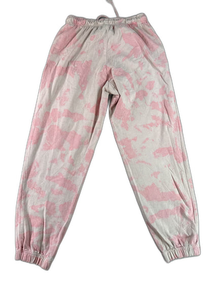 Nike Tie Dye Sweatpants Womens S Pink 100% Cotton Regular Fit Lounge Wear