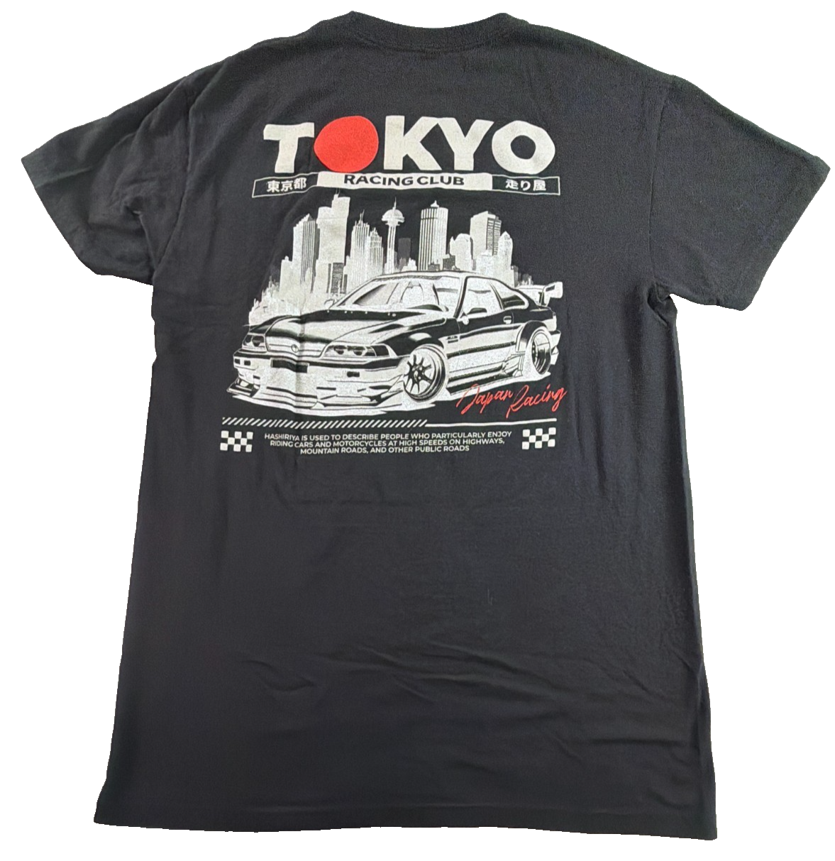 Tokyo Racing Club JDM Bowery Supply Co Black Japan Hashiriya Graphic Tee Med