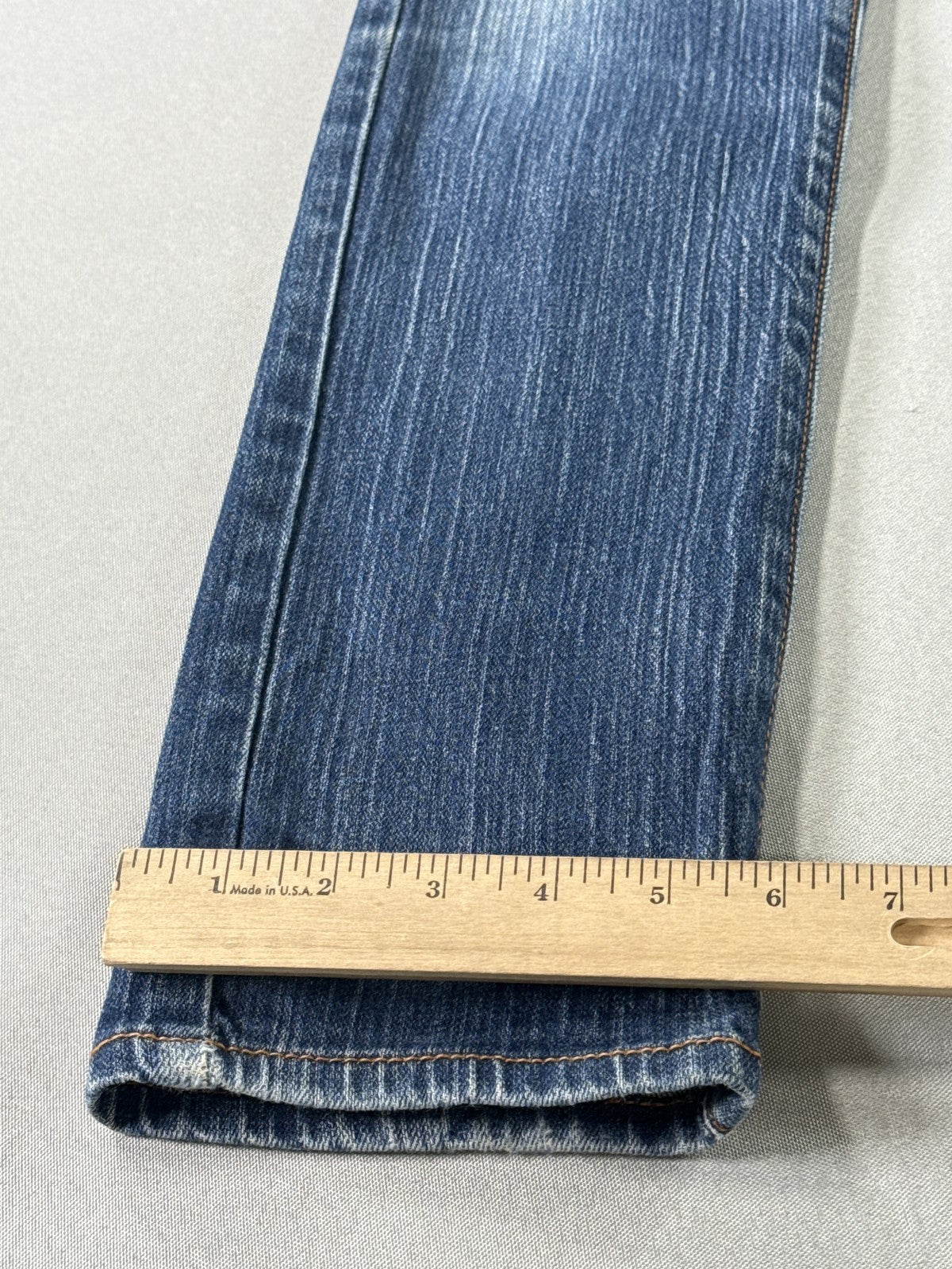 Levi's Skinny Jeans 27X27 Blue Distressed Faded Stretch Denim Mid Rise