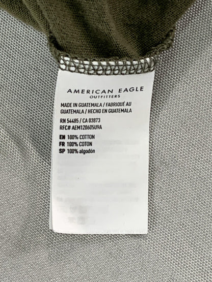 ACDC Shirt Mens Medium Olive Green American Eagle Band Tee Rock Music Graphic
