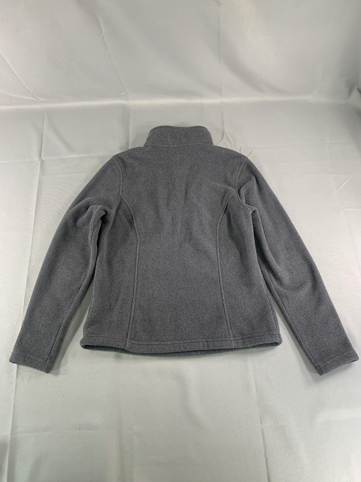 LL Bean Pullover Womens Small Gray Polartec Fleece Half Snap Recycled Outdoor