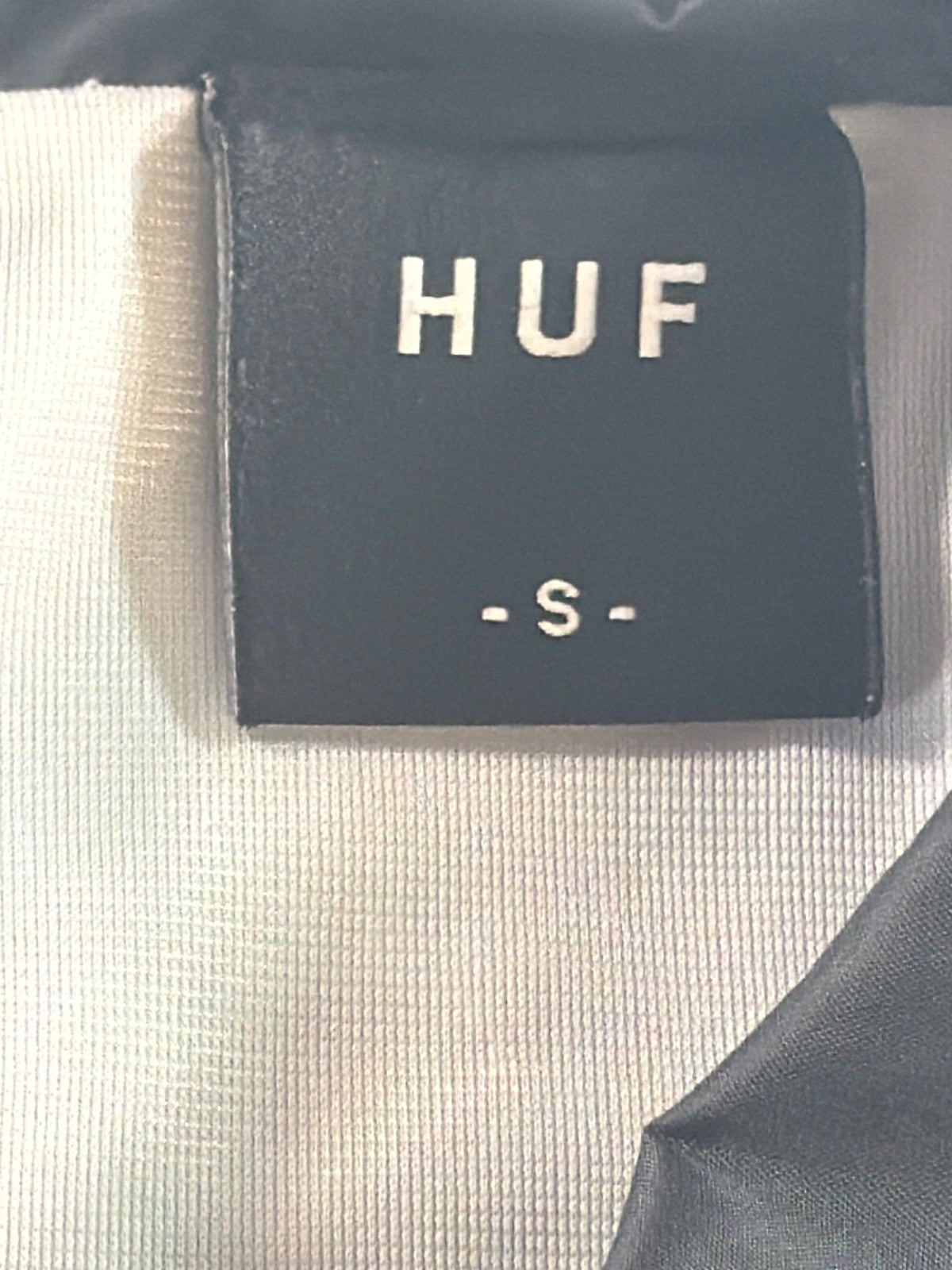 HUF Athletics Coaches Jacket Mens Small Black Nylon Windbreaker Snap Skate NWT