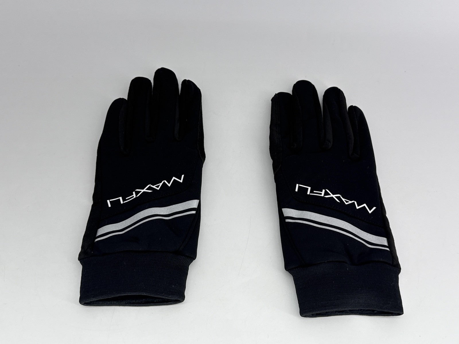 Maxfli Winter Golf Gloves Mens Medium Black Striped Pair Windproof Insulated