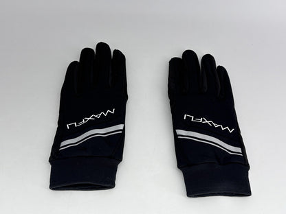 Maxfli Winter Golf Gloves Mens Medium Black Striped Pair Windproof Insulated