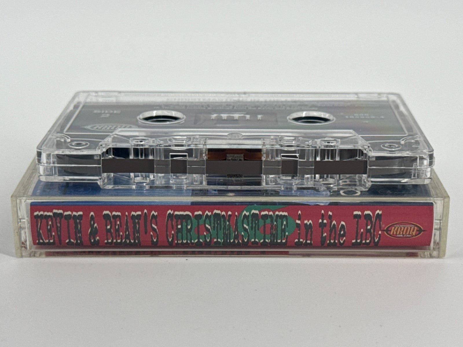 Kevin & Bean Christmastime LBC KROQ 90s Cassette Tape Rare Clear Shell Alt Xmas
