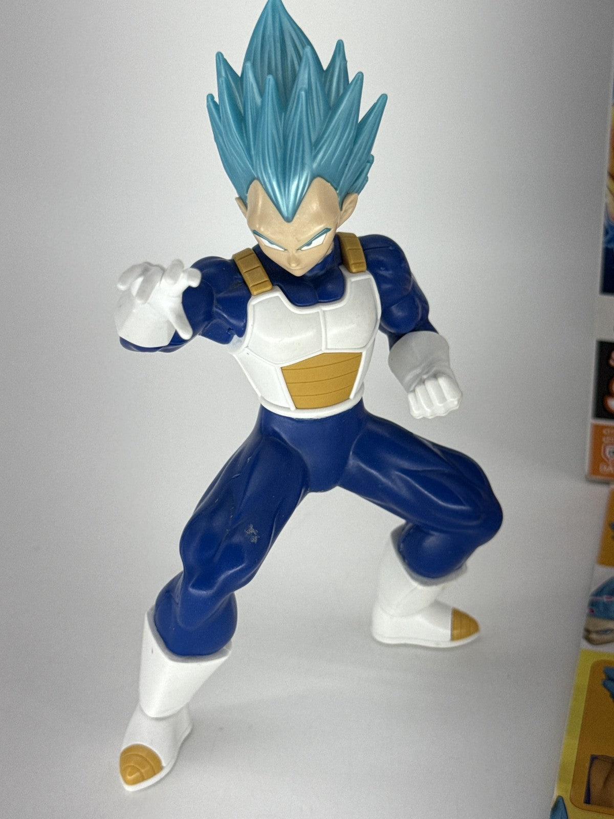 Lot of 2 Dragon Ball Z Super Saiyan God Goku Vegeta Figures Bandai Set New