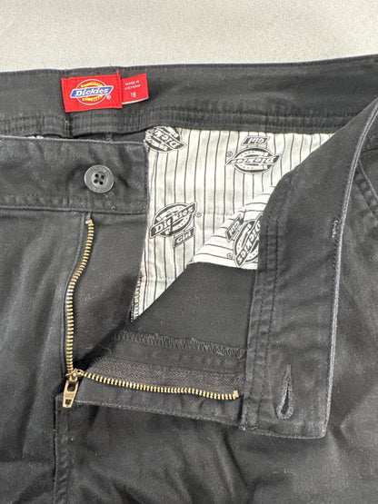 Dickies Girl Pants Womens 18 Black Skinny Stretch Casual School Uniform Chino