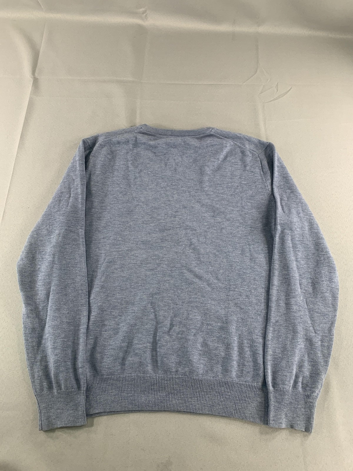 J Crew Sweater Mens Medium Gray V Neck Pullover Lightweight Cotton Casual NWT