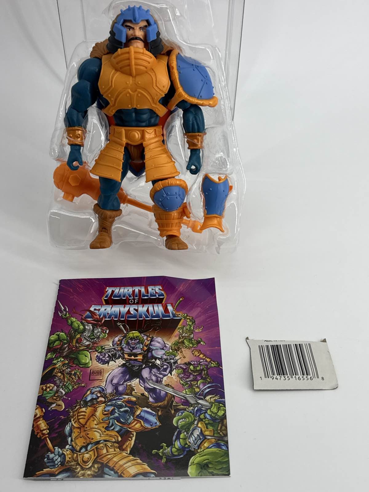 MOTU Turtles of Grayskull Man-At-Arms Figure Mattel 2023 HPR00 JA69 6718 TMNT MO