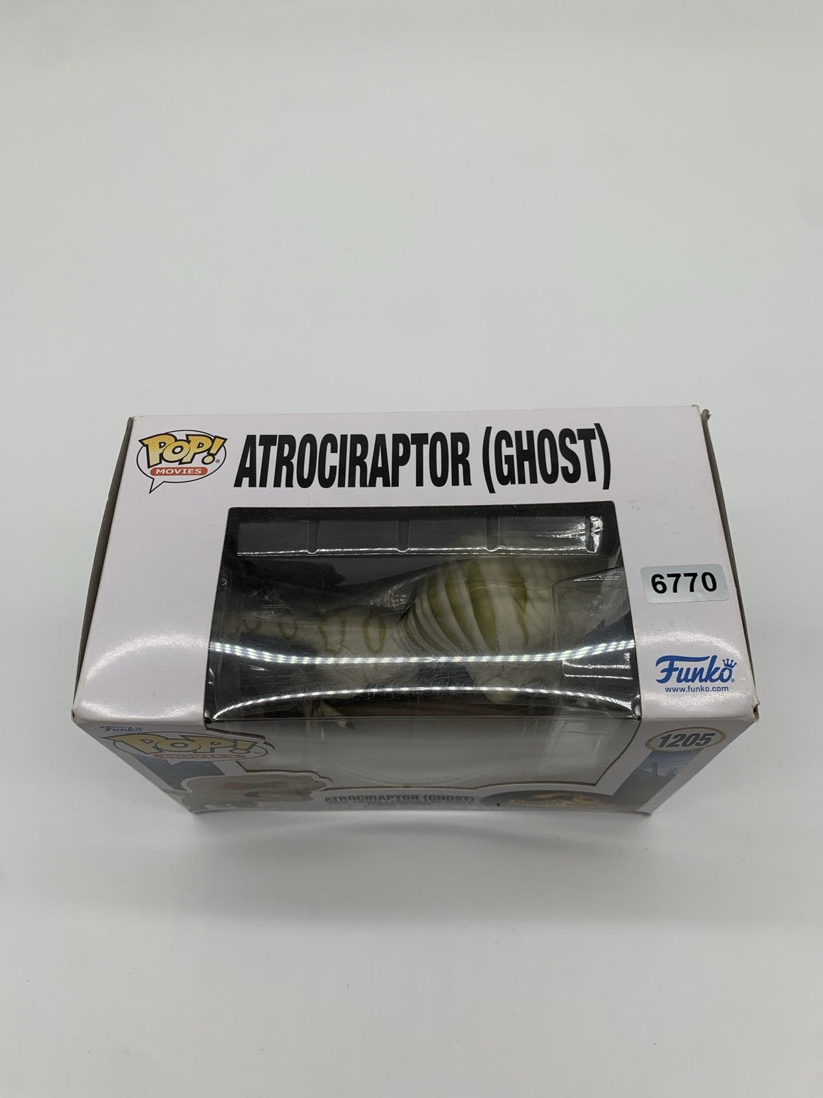 Funko Pop Jurassic World Dominion Atrociraptor (Ghost) #1205 Vinyl Figure 6770