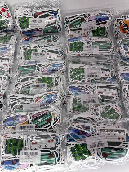 JDM Stickers Wholesale Lot 40 Packs x200pcs GTR Supra RX7 Skyline Vinyl Decal