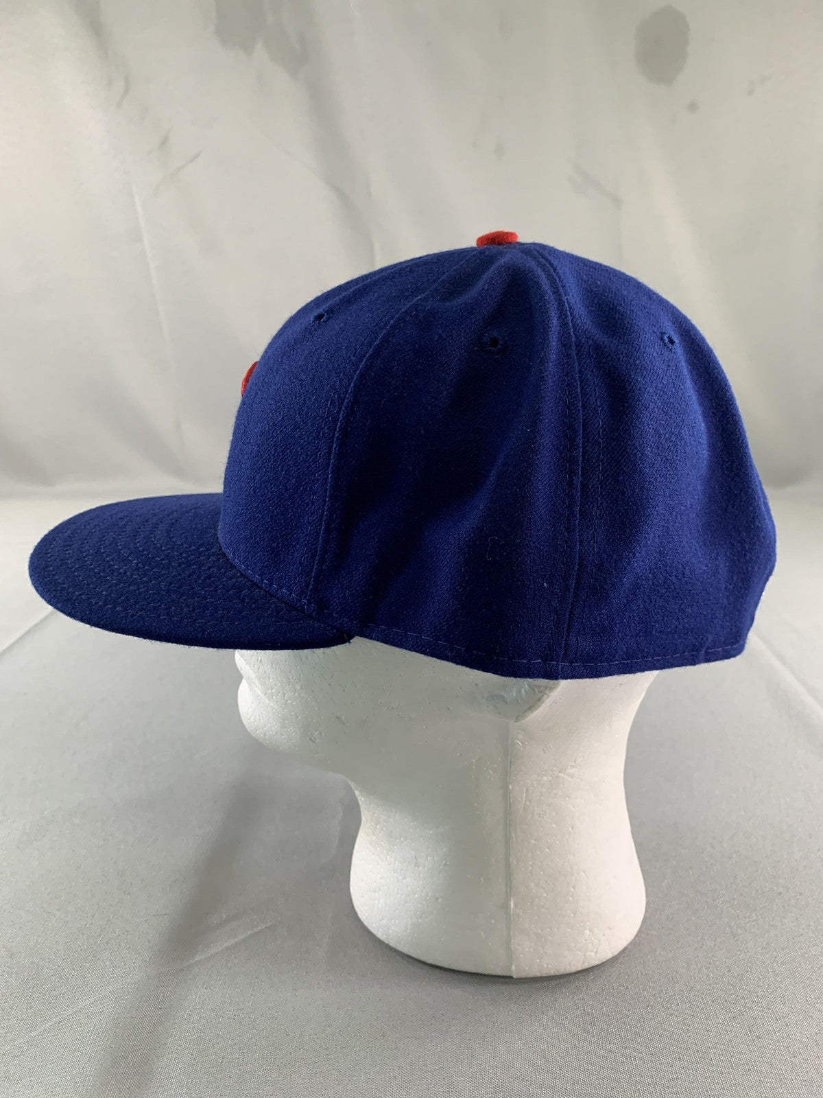 Chicago Cubs Hat Cap Fitted Mens 7 7/8 Blue Red MLB Baseball 59FIFTY New Era 62