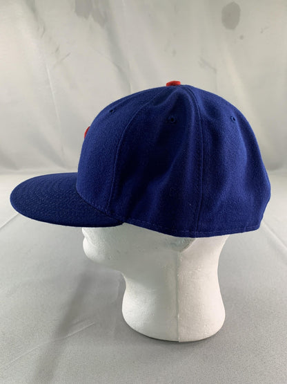 Chicago Cubs Hat Cap Fitted Mens 7 7/8 Blue Red MLB Baseball 59FIFTY New Era 62