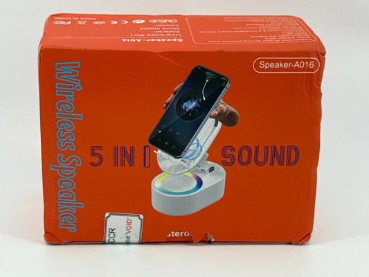 5 in 1 Bluetooth Speaker RGB Phone Stand Induction Wireless A016 Rechargeable xs