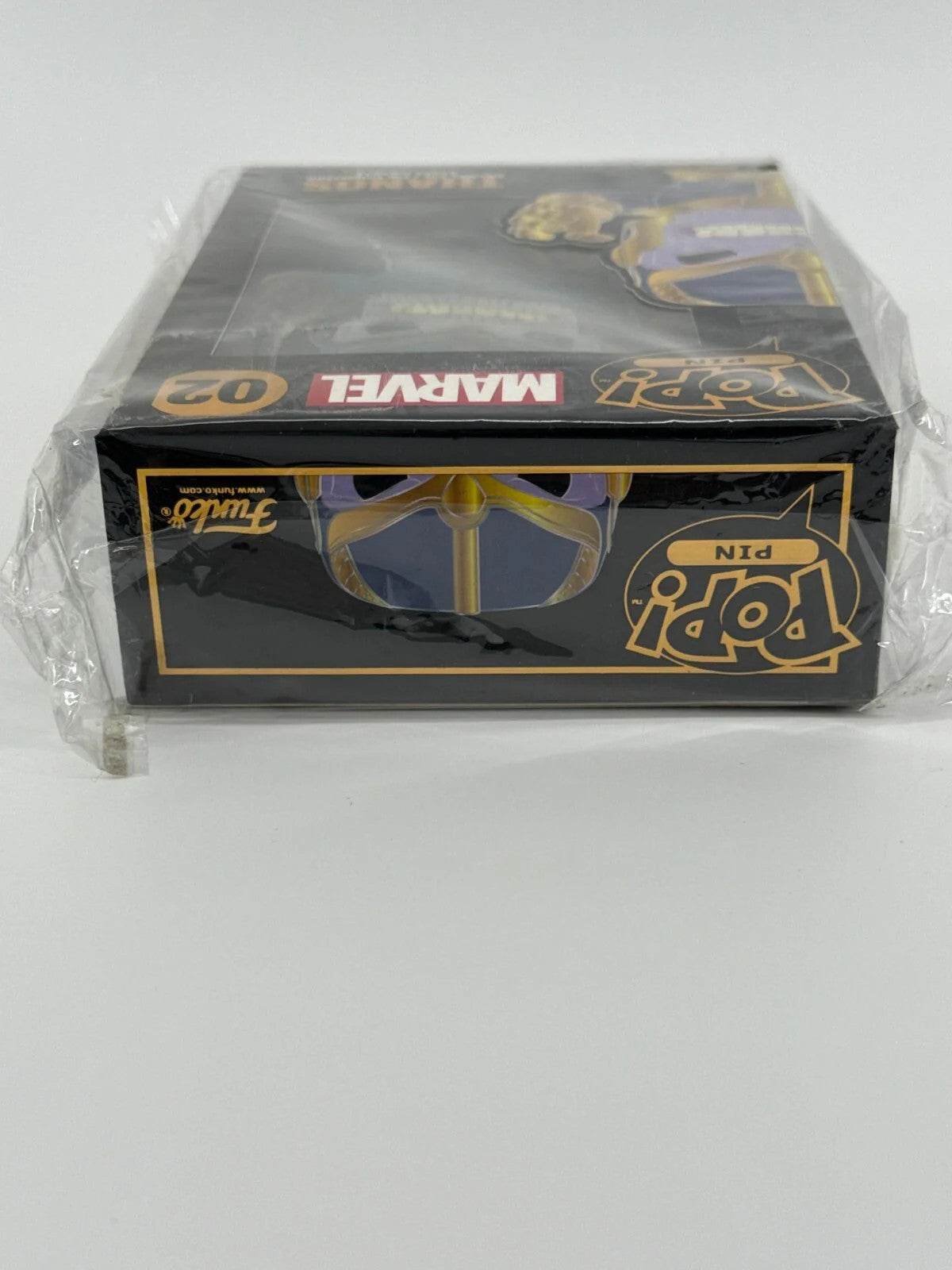 Funko Pop! Pin Marvel Thanos #02 Enamel Pin w/ Stand Collector Box New Sealed
