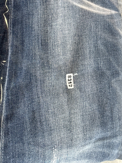 KUT Kloth KP176MA5N Jeans Womens 10 Blue Distressed Straight Leg Cotton Spandex
