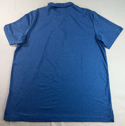 32 Degrees Cool Polo Shirt Mens XXL Blue Stretch Performance Golf Casual Tee