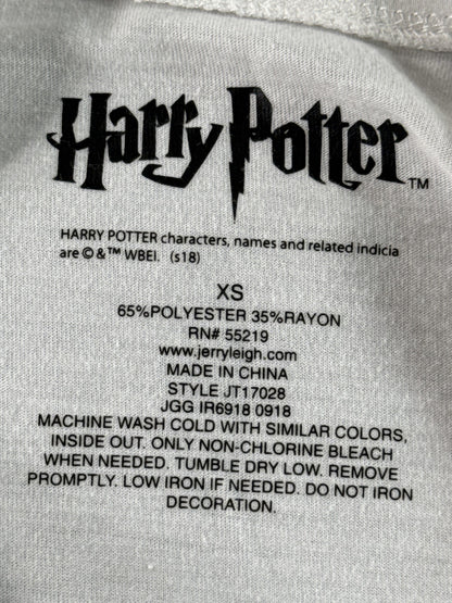 Harry Potter Albus Dumbledore Graphic Tee XS White Polyester Rayon Regular Fit