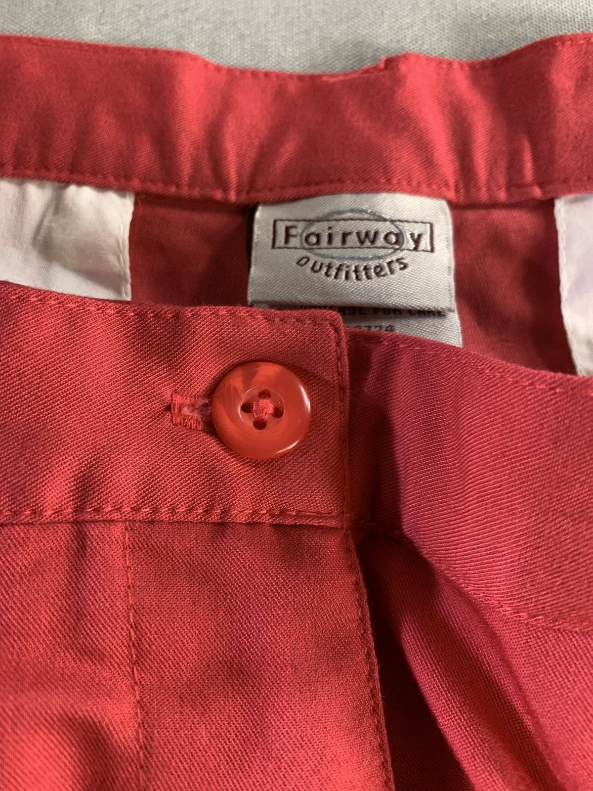 Fairway Outfitters Pants Womens Size 12 Red Stretch Straight Leg Casual Golf
