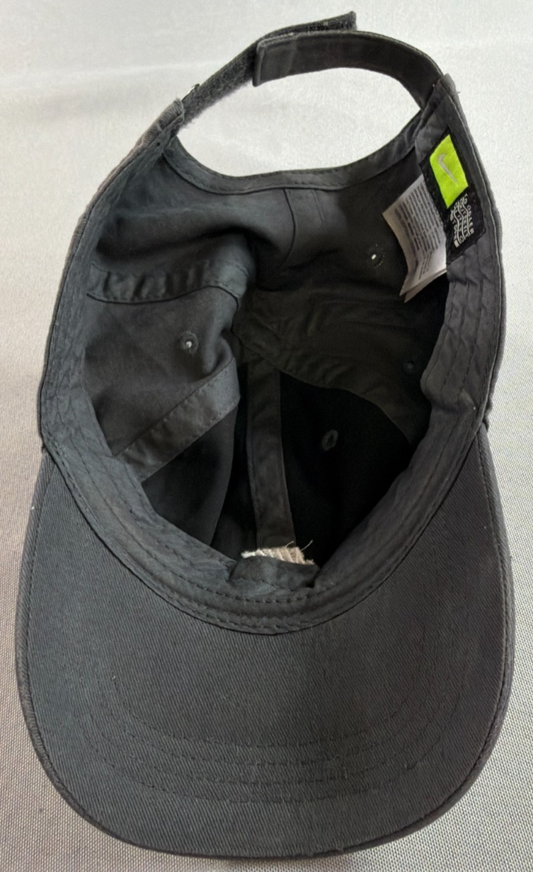 Nike Toddler Heritage 86 Futura Dad Hat Black Cotton Strapback Cap Boys Girls