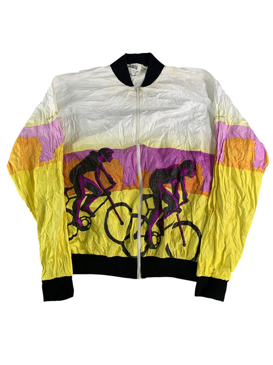 Vintage American Lung Association Jacket Mens Large Cycling Race 90s Black NWT