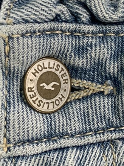 Hollister Curvy High-Rise Mom Jeans Womens 3R Light Wash Denim Raw Hem W26 L27