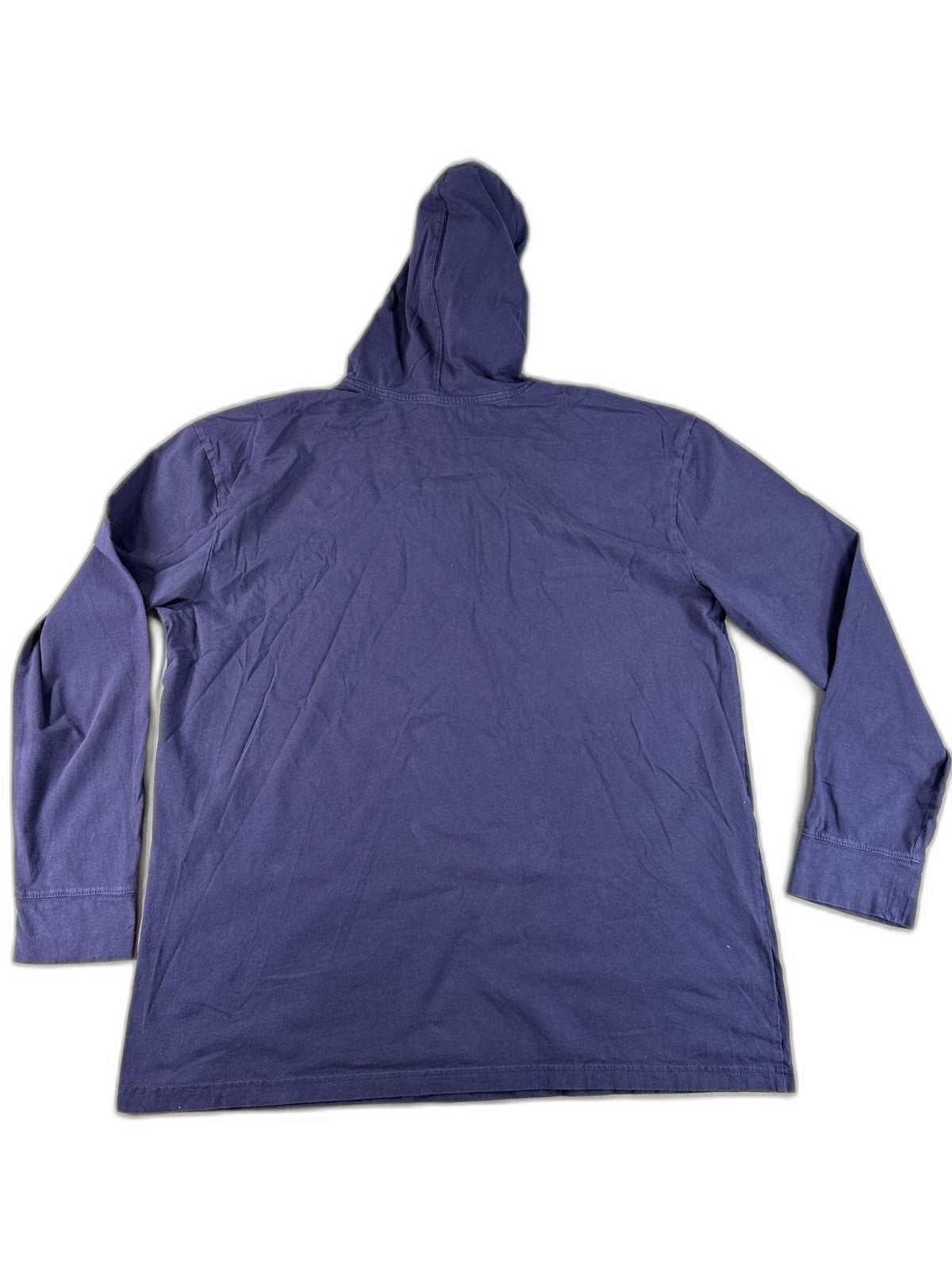 Hurley Graphic Pullover Hoodie 2XL Navy 100% Cotton Long Sleeve Hooded Logo